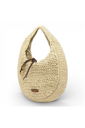 Borsa Gianni Chiarini in paglia crochet colore naturale. GIANNI CHIARINI | 11954-CORDA